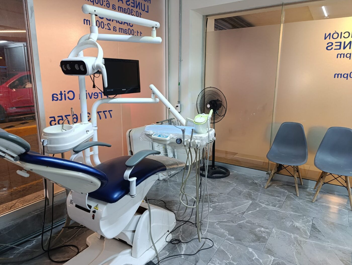 Unidad dental del consultorio de la Dra. Lilian Osorio